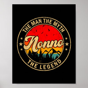 Der Nonno-Mythos-Legende Vintage Retro Poster