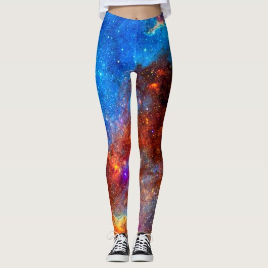 Der Nordamerika-Nebel Jigsaw-Puzzle Leggings (Vorderseite)
