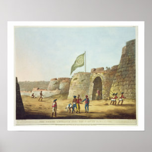 Der Nordeingang ins Fort von Bangalore, pla Poster