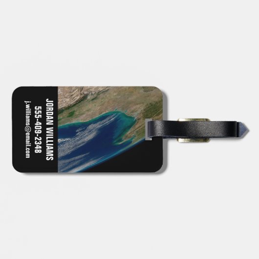 Der nördliche Golf von Mexiko. Gepäckanhänger (Rückseite horizontal)