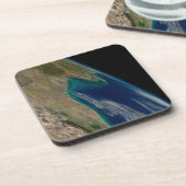 Der nördliche Golf von Mexiko. Getränkeuntersetzer (Linke Seite)