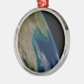 Der nördliche Golf von Mexiko. Ornament Aus Metall (Links)