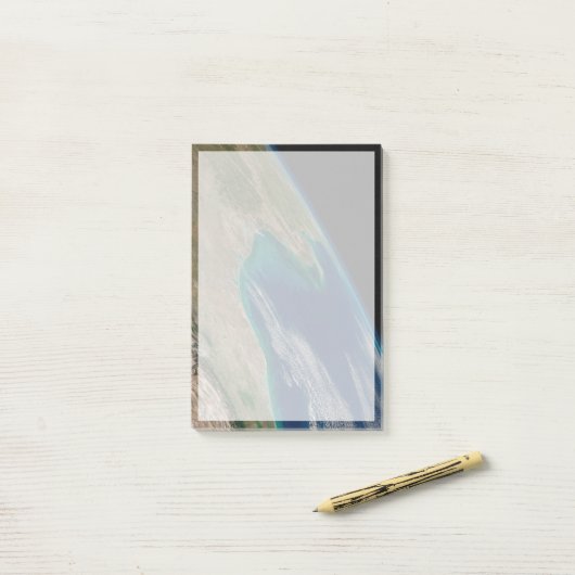 Der nördliche Golf von Mexiko. Post-it Klebezettel (Auf Schreibtisch)