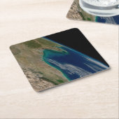 Der nördliche Golf von Mexiko. Rechteckiger Pappuntersetzer (angewinkelt)