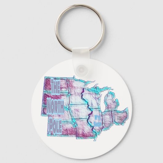 Der Nordpol Schlüsselanhänger (Vorderseite)