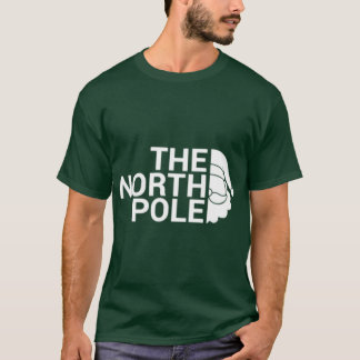 Der Nordpol Weiße lustige Weihnachts-pun-design T-Shirt