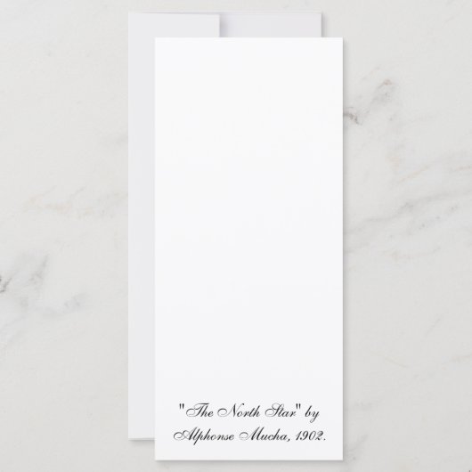 Der Nordstern von Alphonse Mucha (Rückseite)