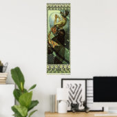 Der Nordstern von Alphonse Mucha Poster (Heimbüro)