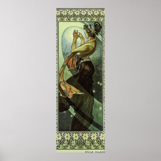 Der Nordstern von Alphonse Mucha Poster (Vorne)