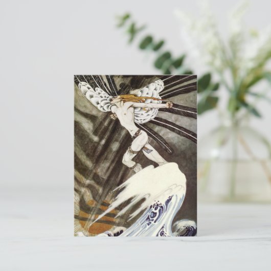 Der Nordwind überwindet das Meer Postkarte (Stehend Vorderseite)