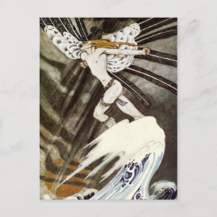 Der Nordwind überwindet das Meer Postkarte