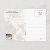 Der Nordwind wird über dem Meer müde Postkarte (Rückseite)