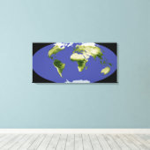 Der normierte Index für Unterschiedsvegetation Leinwanddruck (Insitu (Holzboden))