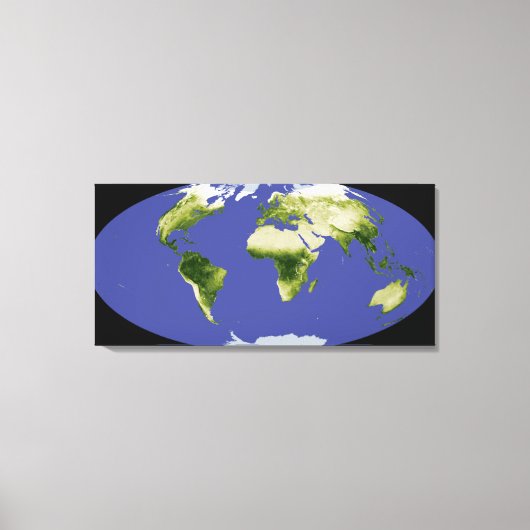 Der normierte Index für Unterschiedsvegetation Leinwanddruck (Vorderseite)