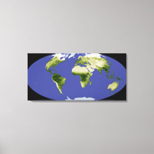 Der normierte Index für Unterschiedsvegetation Leinwanddruck