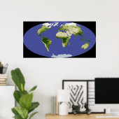 Der normierte Index für Unterschiedsvegetation Poster (Heimbüro)