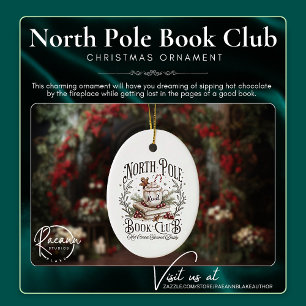 Der North Pole Book Club Ovaler Weihnachtsschmuck