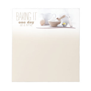 Der Notizblock eines Bäckers