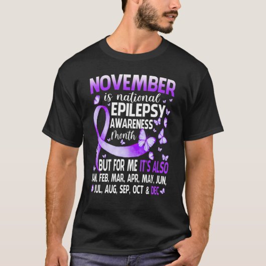 Der November ist der Monat des nationalen Bewussts T-Shirt (Vorderseite)