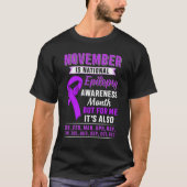 Der November ist der Monat des nationalen Epilepsi T-Shirt (Vorderseite)