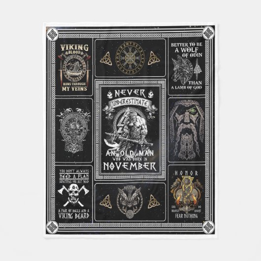 Der November-Mensch sieht sich besser an, ein Wolf Fleecedecke (Vorderseite)