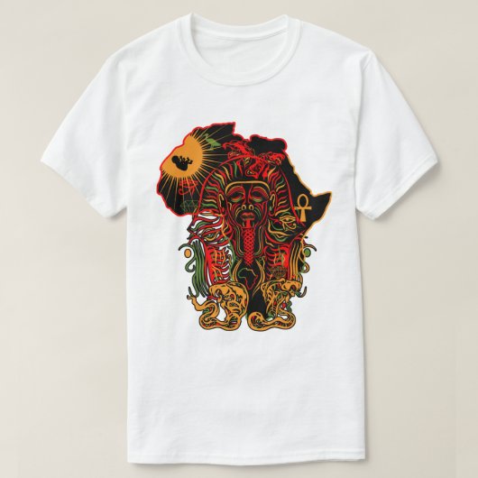 Der nubische Pharao T-Shirt (Design vorne)