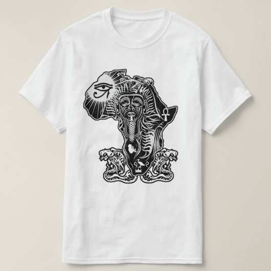 Der nubische Pharao T-Shirt (Design vorne)