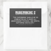 Der Nürnberger Code 1947 A. 4 rechteckige Aufklebe Rechteckiger Aufkleber (Tasche)