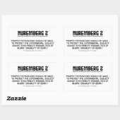 Der Nürnberger Code 1947 A. 7 rechteckige Aufklebe Rechteckiger Aufkleber (Blatt)