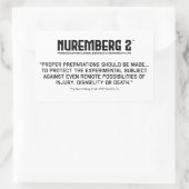 Der Nürnberger Code 1947 A. 7 rechteckige Aufklebe Rechteckiger Aufkleber (Tasche)