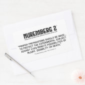 Der Nürnberger Code 1947 A. 7 rechteckige Aufklebe Rechteckiger Aufkleber (Umschlag)
