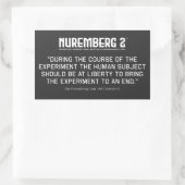 Der Nürnberger Code 1947 A. 9 rechteckige Aufklebe Rechteckiger Aufkleber (Tasche)