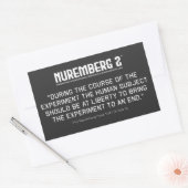 Der Nürnberger Code 1947 A. 9 rechteckige Aufklebe Rechteckiger Aufkleber (Umschlag)