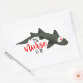 Der Nursehai ist in Rechteckiger Aufkleber (Umschlag)