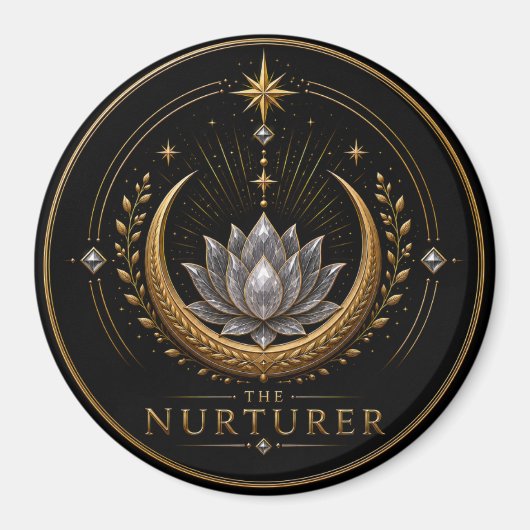 Der Nurturer Krebs Archetyp Kreis Magnet (Vorne)