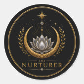 Der Nurturer Krebs Archetyp Rund Aufkleber (Vorderseite)
