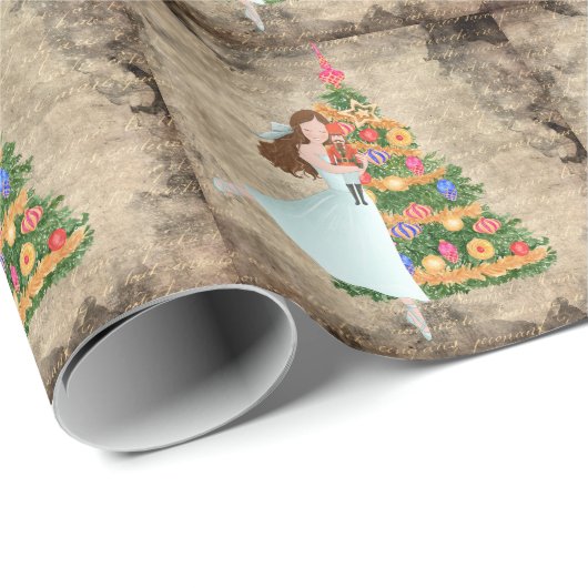 Der Nussknacker Clara Akt I Heiligabend Geschenkpapier (Rolleneckpunkt)