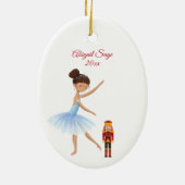 Der Nussknacker Clara und das Nussknacker-Weihnach Keramik Ornament (Hinten)