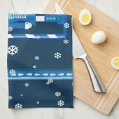 Der Nussknacker im Blau Geschirrtuch (Viertel Falte)