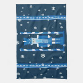 Der Nussknacker im Blau Geschirrtuch (Vertikal)