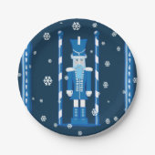 Der Nussknacker im Blau Pappteller (Vorderseite)