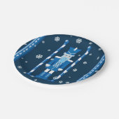 Der Nussknacker im Blau Pappteller (Schrägansicht)