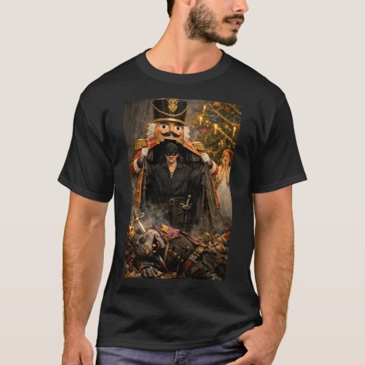 Der Nussknacker ist Der Mann in Schwarz T-Shirt (Vorderseite)