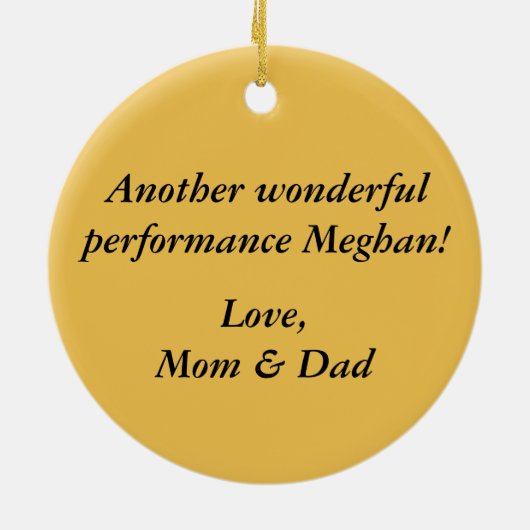 Der Nussknacker Keramikornament (Hinten)