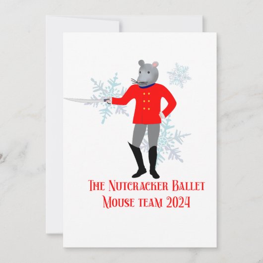 Der Nussknacker - Maus-Team 2024 Einladung (Vorderseite)