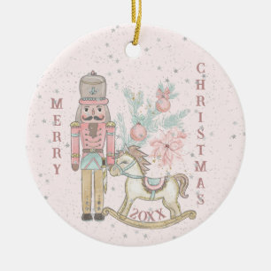 Der Nussknacker-Suite Mit Seinem Schaukelpferd Keramik Ornament