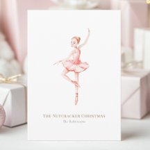 Der Nussknacker Weihnachtsballerina Aquarell