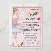 Der Nussknacker Weihnachtsballett Geburtstag Einladung (Vorderseite)