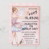 Der Nussknacker Weihnachtsballett Geburtstag Einladung (Vorne/Hinten)