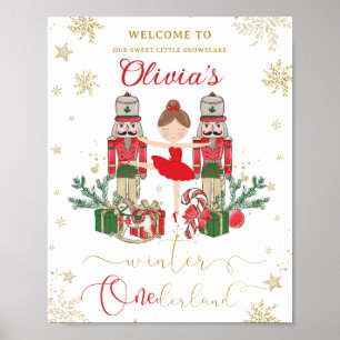 Der Nussknacker Winter Onederland 1. Geburtstag Ro Poster